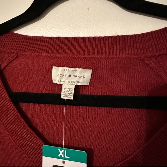 New Lucky Brand V-neck sweater size XL women - Picture 2 of 9